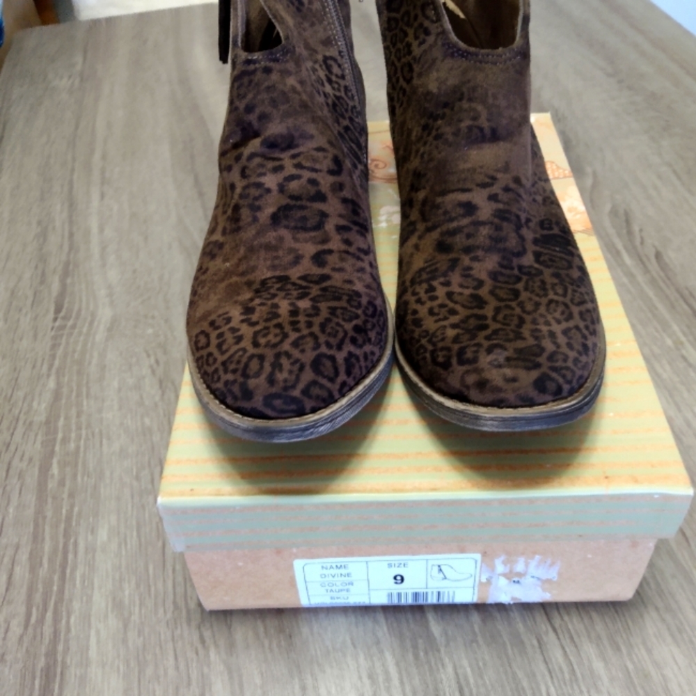Leopard Booties